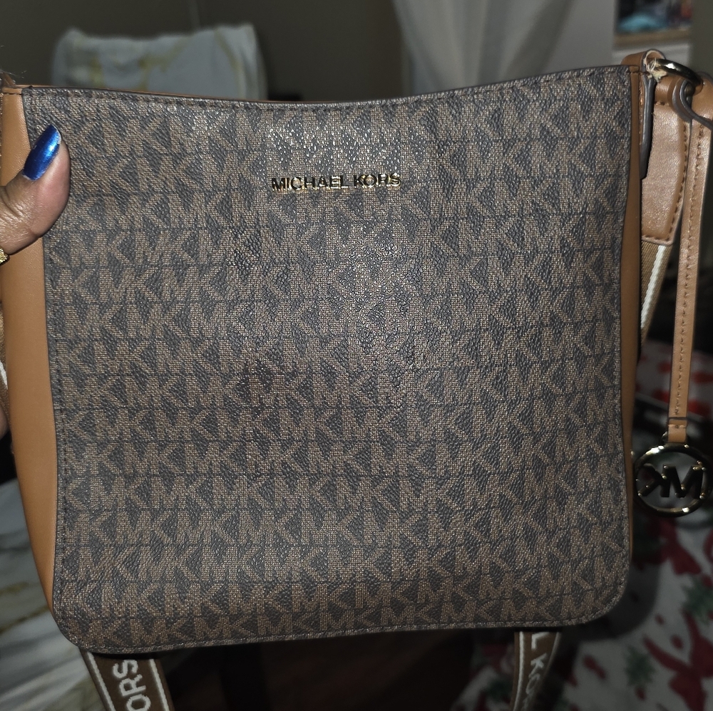 Michael Kors Brown and Tan Mercer Women's Crossbody